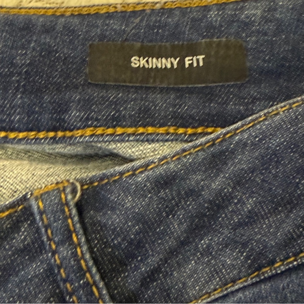 Judy Blue Blue Denim Distressed High Rise Skinny Fit Stretch Jeans Sz 14W - Picture 5 of 8